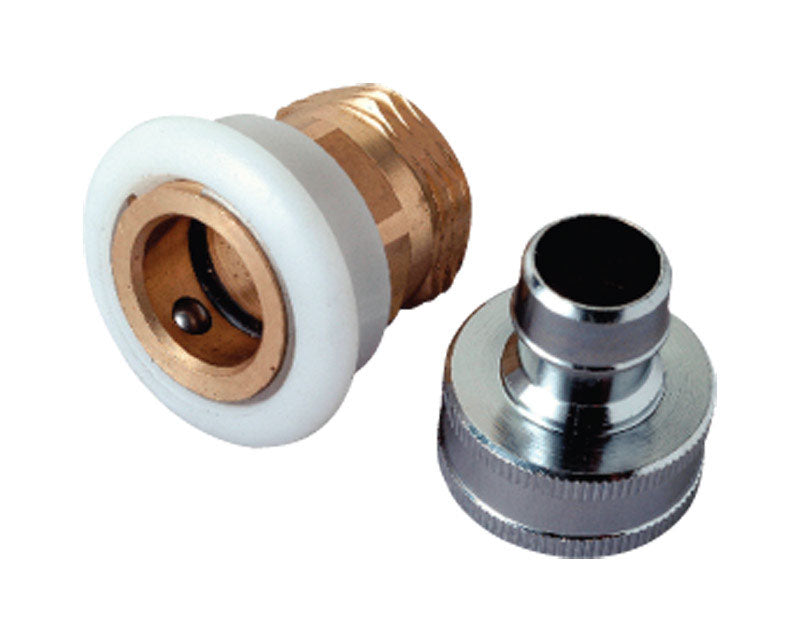 BrassCraft Dual Thread 3/4 in. x 3/4 in. Chrome Plated Aerator Adapter, Pack of 5