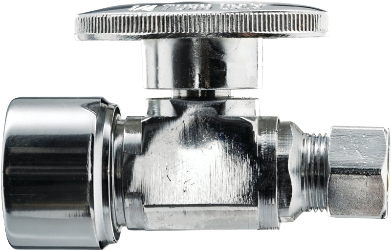 Keeney 2070PCPOLF Ball Valve, 5/8 x 1/2 in Connection, Compression x FIP, Manual Actuator, Brass Body