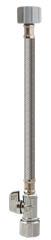 Keeney 2068PCPOLFC12K Quick-Lock Valve, 5/8 in Connection, Compression, 125 psi Pressure, Stainless Steel Body
