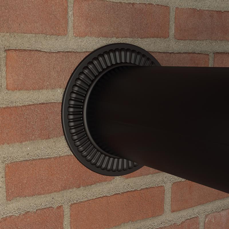Imperial 4 in. D 28 Ga. Steel Stove Pipe Trim Collar