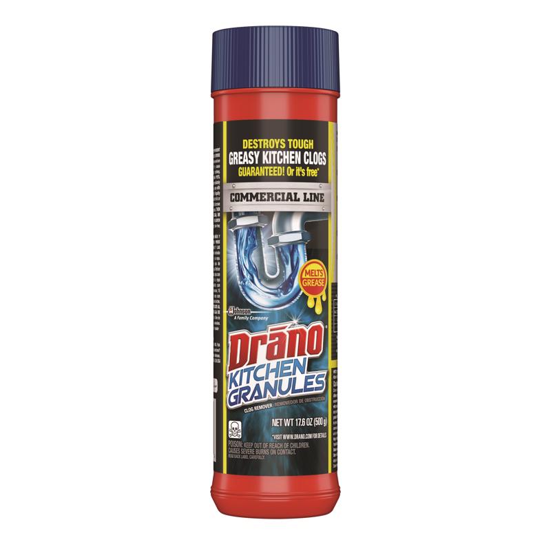 Drano Kitchen Crystals Clog Remover 17.6 oz, Pack of 6