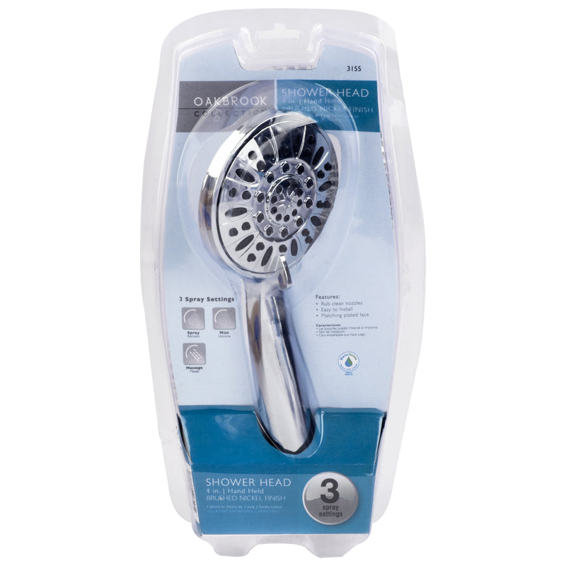 OakBrook Chrome PVC 3 settings Handheld Showerhead 1.8 gpm