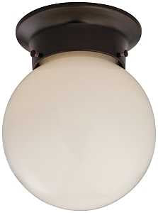 Boston Harbor F301-3375-ORB Single Light Ceiling Fixture, 120 V, 60 W, 1-Lamp, A19 or CFL Lamp, Bronze Fixture