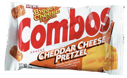 Combos Cheddar Cheese Pretzel Crackers 1.8 oz Packet, Pack of 18