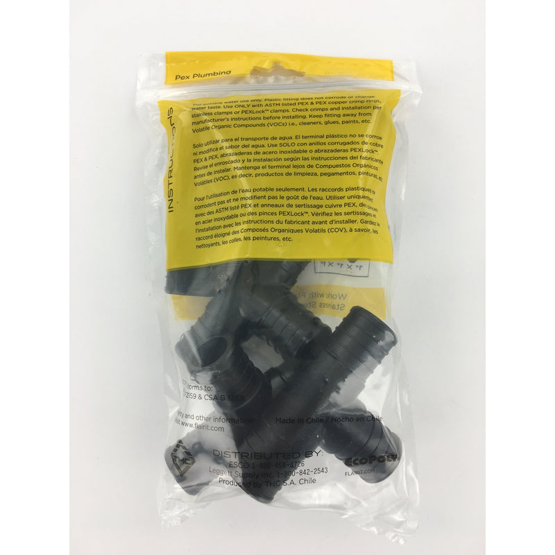 Flair-It Ecopoly 1 in. PEX Barb X 1 in. D PEX Plastic Tee
