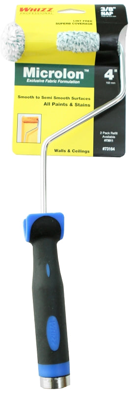 Whizz 73164 Mini Roller, 13 in Handle, 3/8 in Nap, Microlon Roller