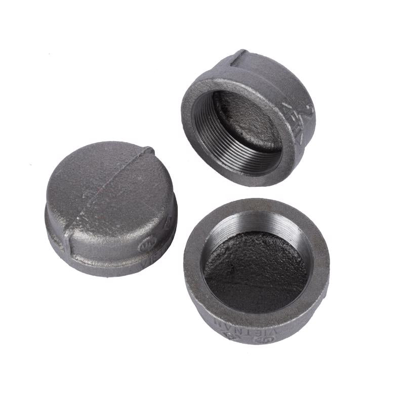 STZ Industries 3 in. FIP each Black Malleable Iron Cap