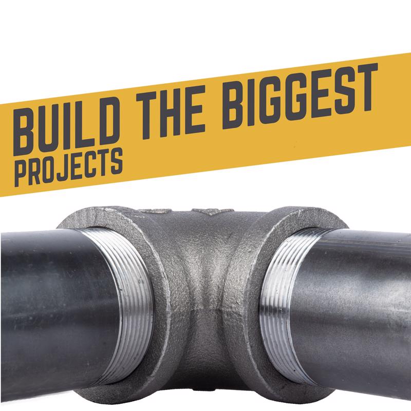 STZ Industries 2-1/2 in. MIP each X 2-1/2 in. D MIP Black Steel Close Nipple