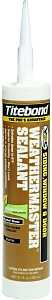 Titebond WeatherMaster 44001 Sealant, White, -75 to 300 deg F, 10.1 oz Cartridge