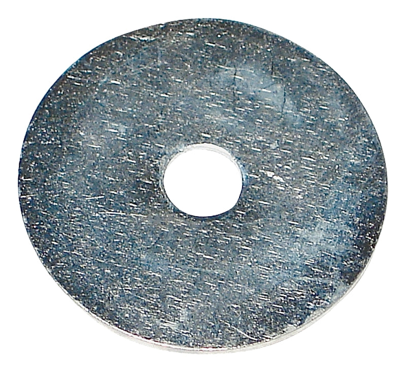 Midwest Fastener 03936 Fender Washer, 1/2 in ID, 2 in OD, 1/16 in Thick, Steel, Zinc-Plated, 2 Grade, 5.1 oz Package