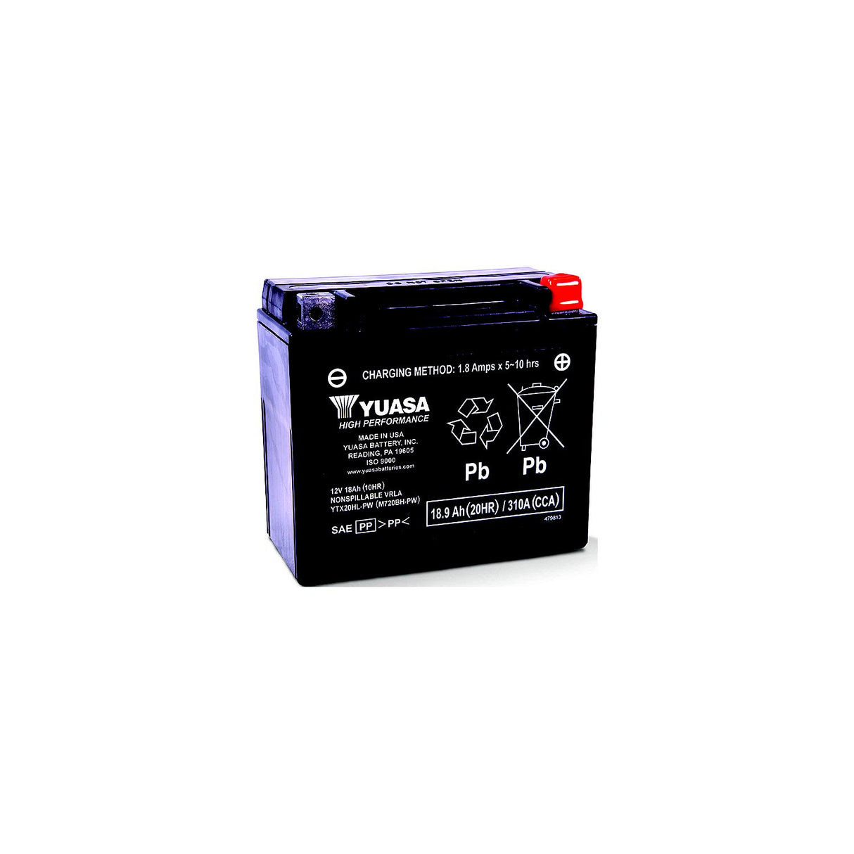 Yuasa High Performance, Factory Activated Maintenance Free Battery