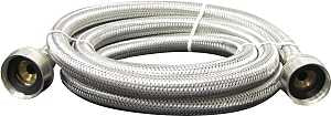 Plumb Pak PP22816 Washing Machine Discharge Hose, 3/4 in ID, 6 ft L, FGH, Stainless Steel
