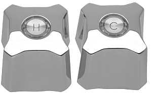Danco 88768 Faucet Knob Handle, Zinc, Chrome-Plated, For: Kohler Trend Two Handle Tub/Shower Faucets