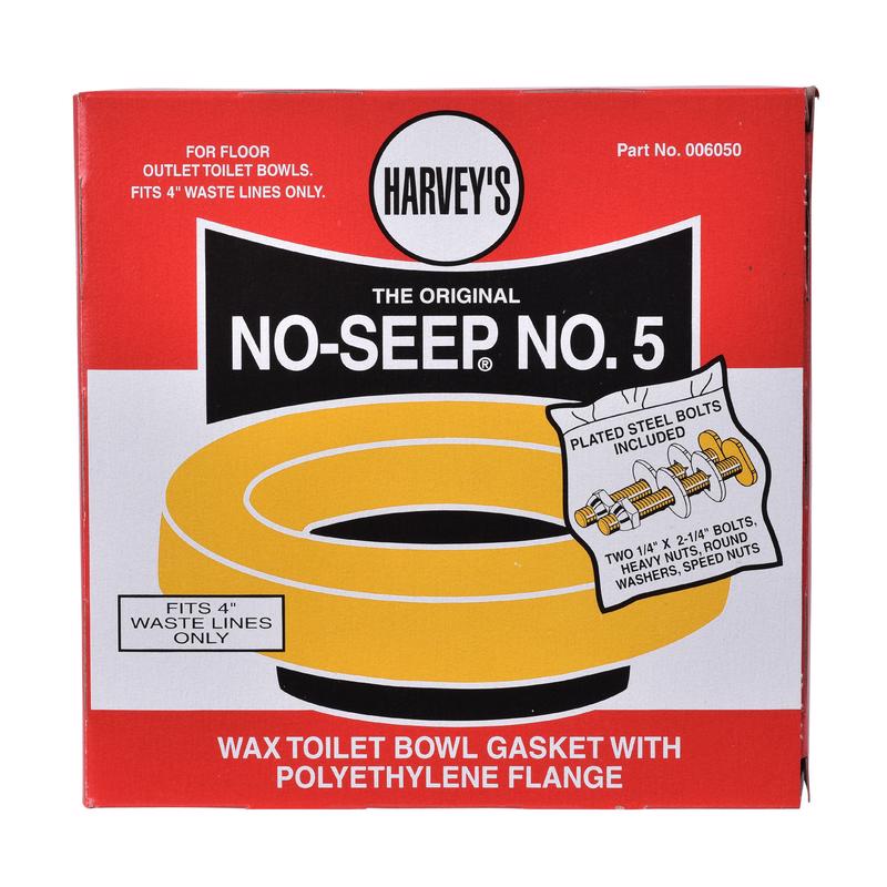 Harvey's Toilet Bowl Gasket with Wax & Flange Polyethylene, Pack of 24