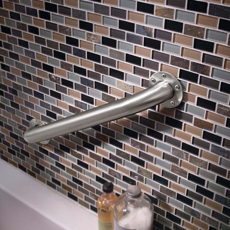 Delta 18 in. L ADA Compliant Stainless Steel Grab Bar