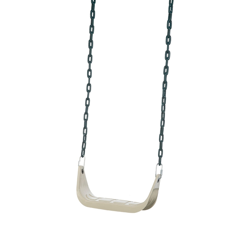 Playstar PS 7946 Rigid Swing Seat, Metal/Plastic, Beige/Cream, Rubber-Coated