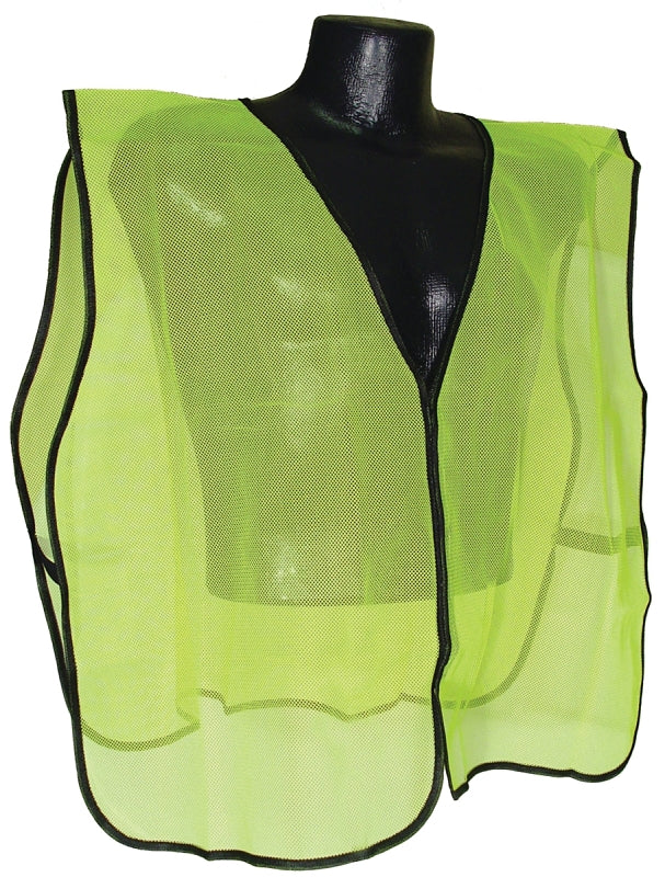 Radians SVG Safety Vest, One-Size, Polyester, High-Visibility Green, Hook and Loop