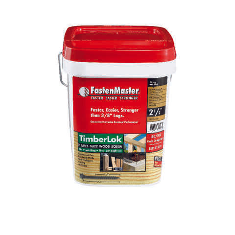 FastenMaster TimberLok No. 10 X 2-1/2 in. L Hex Epoxy Coarse Wood Screws 500 pk