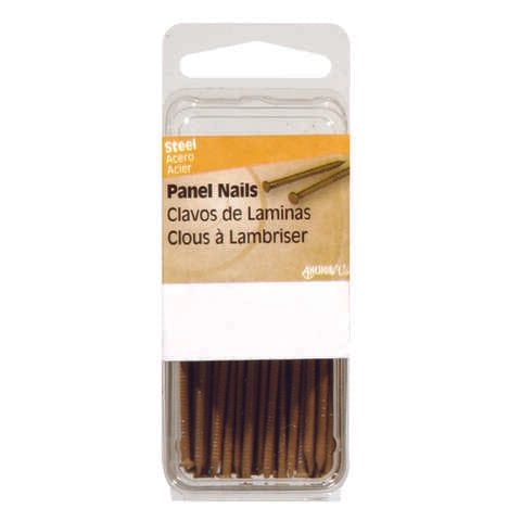 HILLMAN 1 in. Panel Steel Nail Large Head, Pack of 6