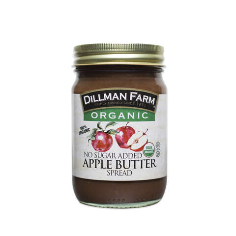 Dillman Farm Organic Apple Butter Spread 13 oz Jar, Pack of 6