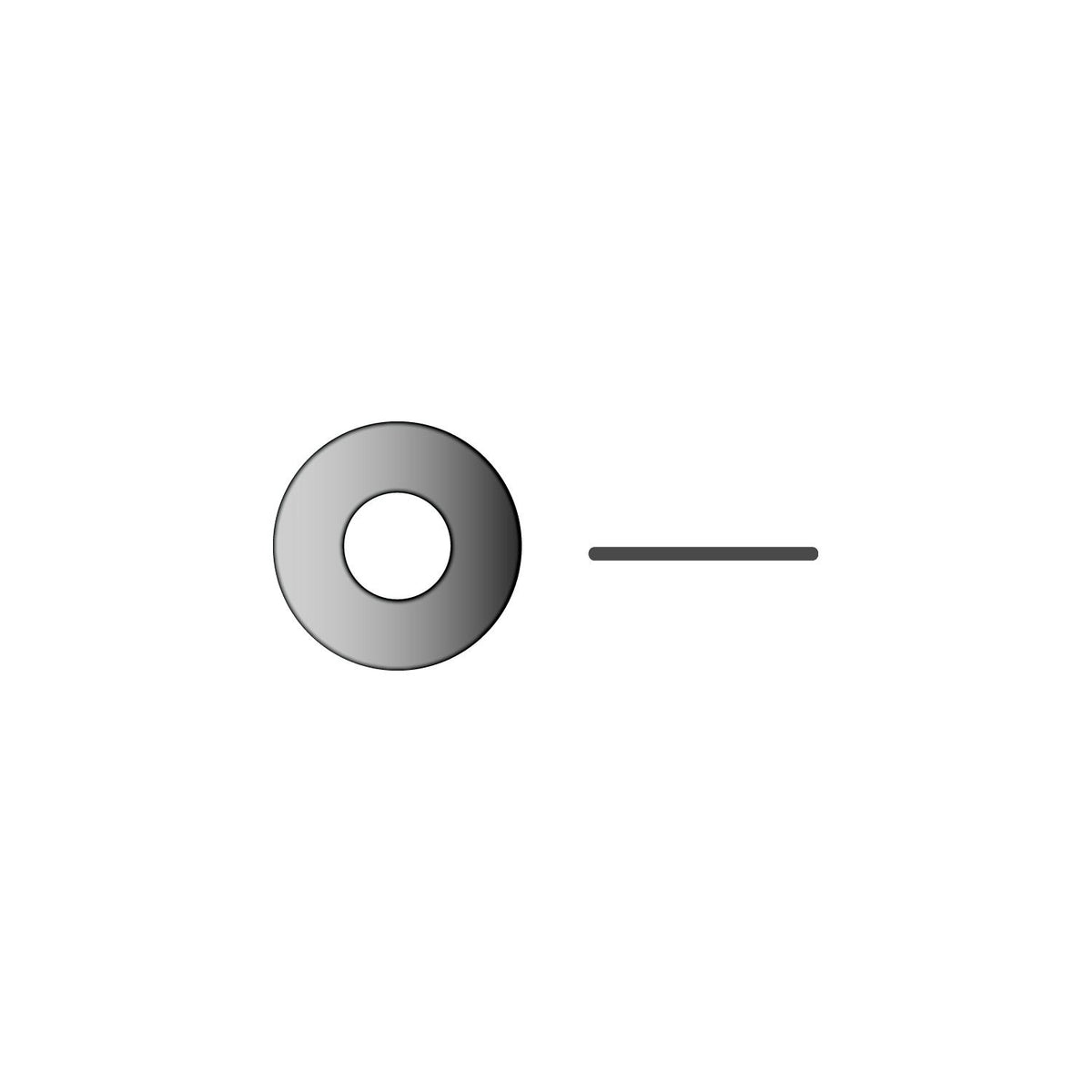 Flat Washer, #4, .032″ Thick, OD 5/16″