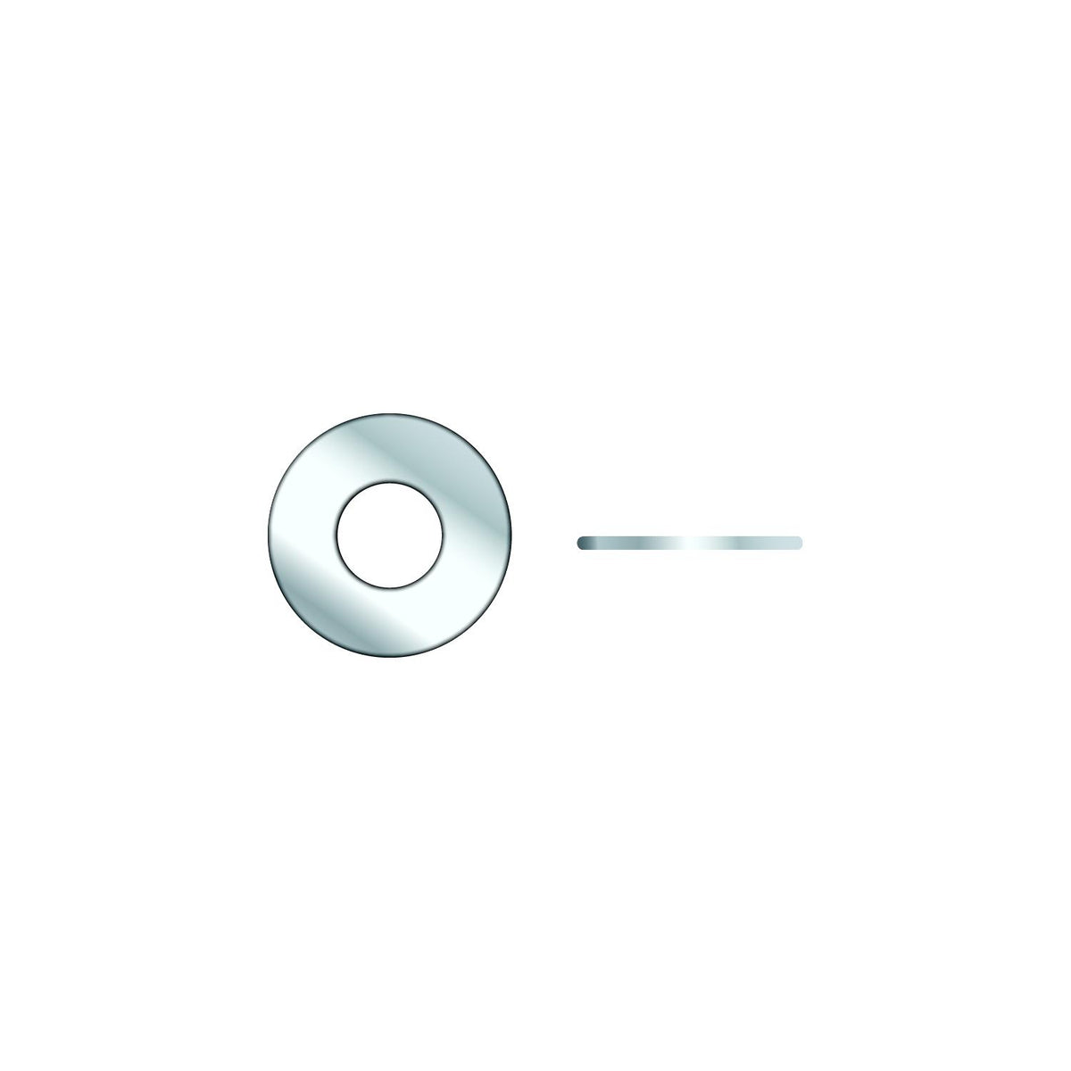 Seachoice 01779 Chrome Plated SS Flat Washer, 1/4″