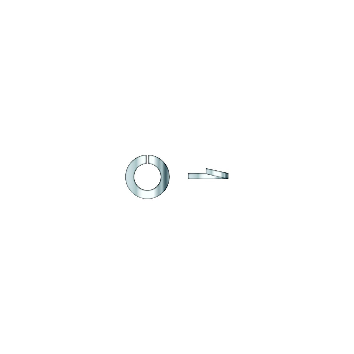 Seachoice 01780 Chrome Plated SS Lock Washe, 1/4"