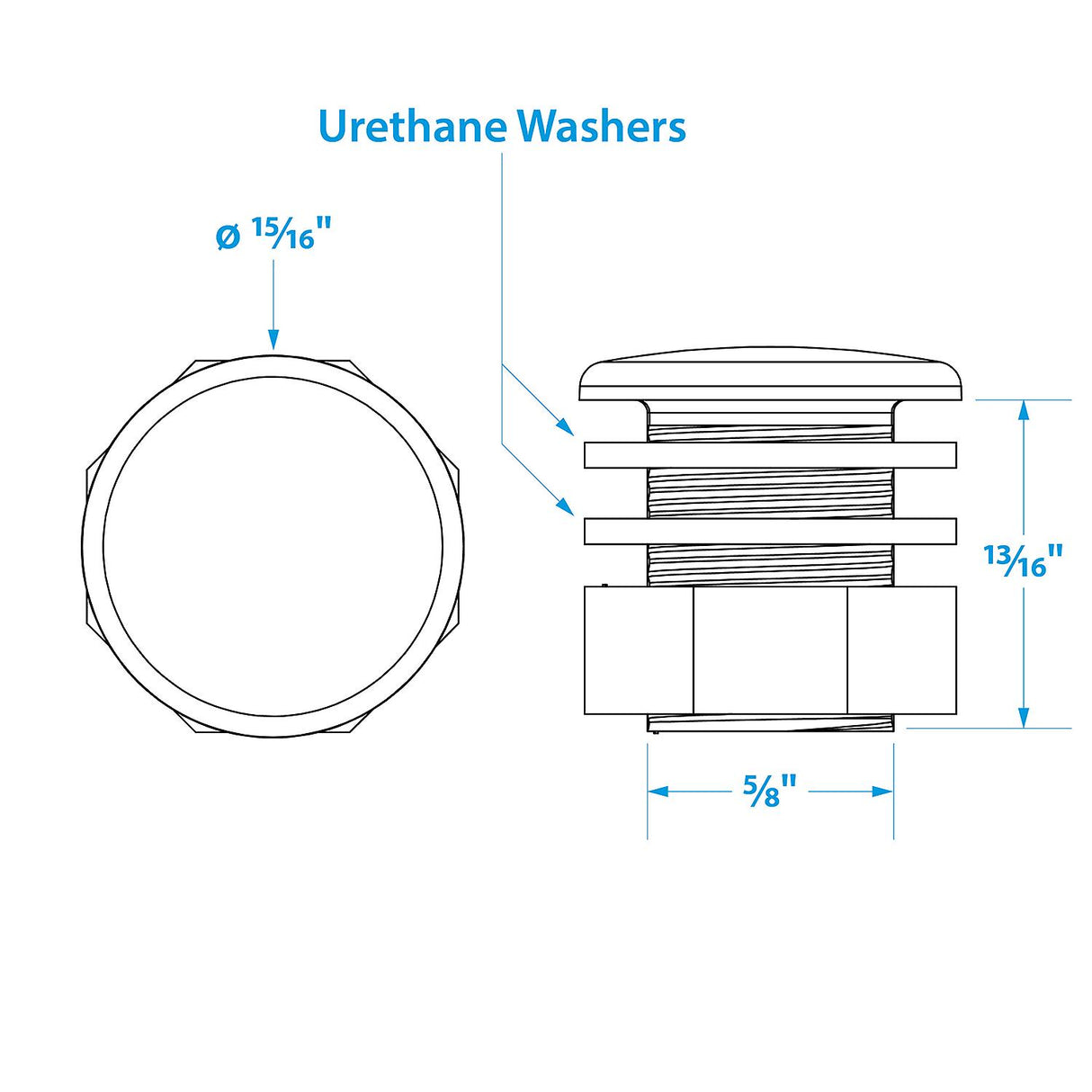 Seachoice 05481 LED Mini Accent Livewell Light, White