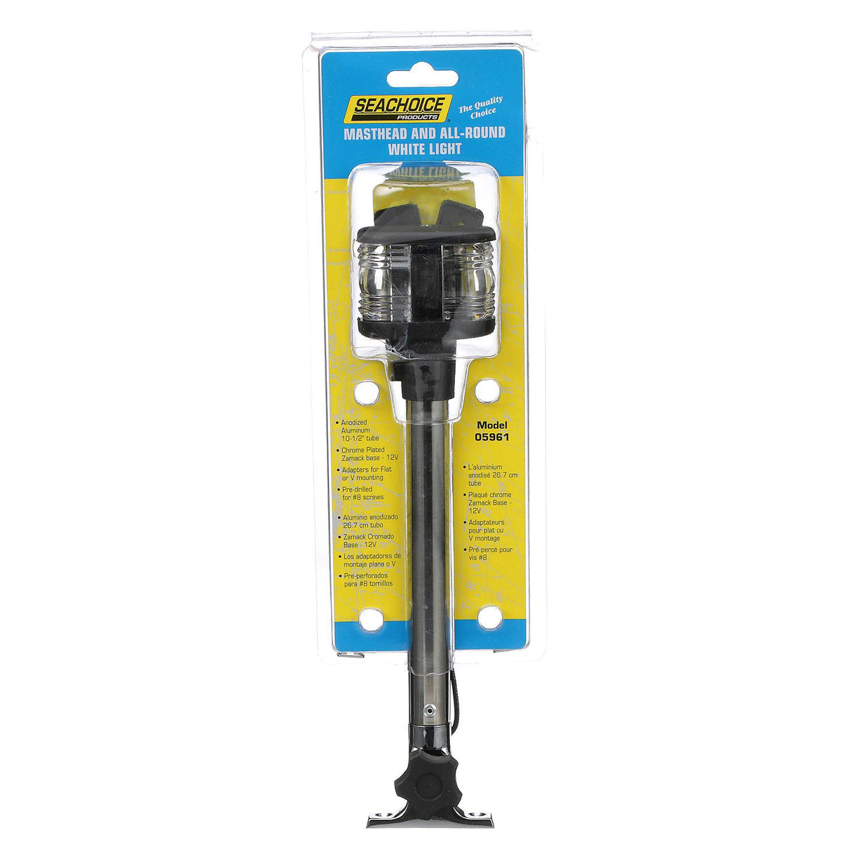 Seachoice 05961b Fold-Down Masthead and All-Round White Light