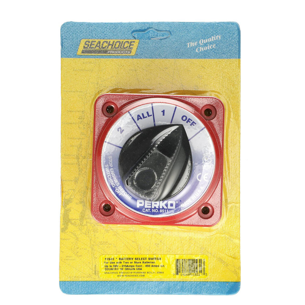 Seachoice Multi Position Compact Battery Selector Switch