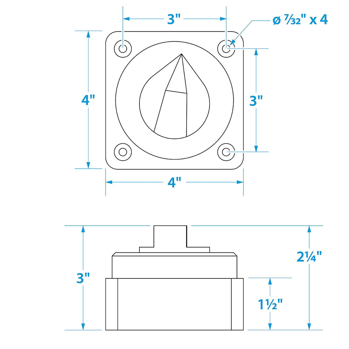 Seachoice Compact Main Battery Switch