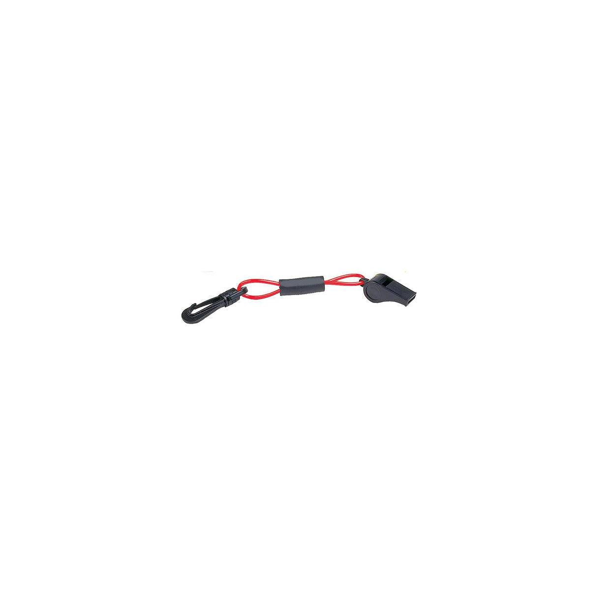 Seachoice 11726 Black Whistle On Red Floating Key Chain