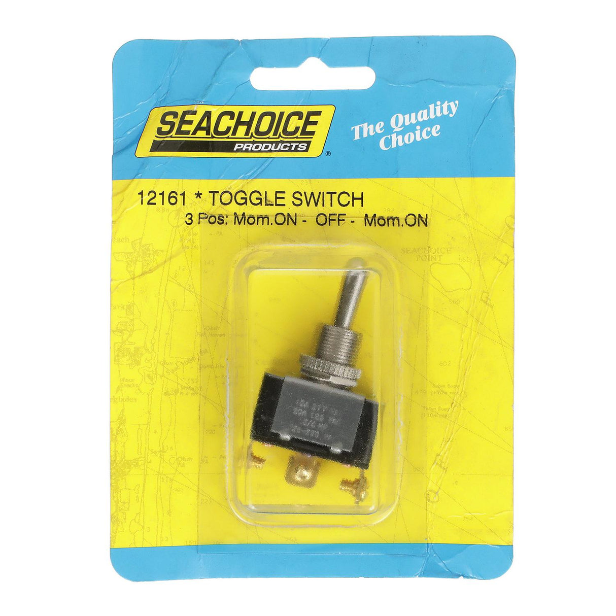 Seachoice 3 Position Toggle Switch With 3 Screw Terminals Mom. On/Off/Mom. On