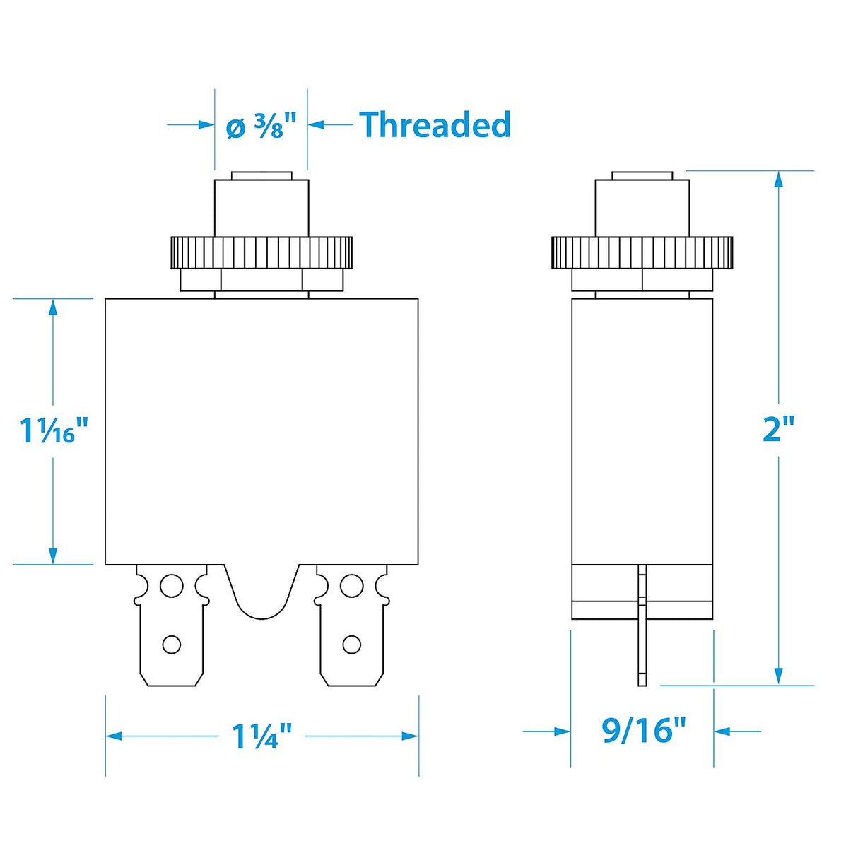 Seachoice Push To Reset Circuit Breaker