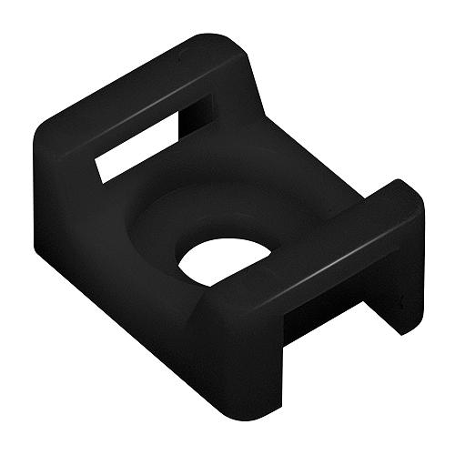 Seachoice 14193 Saddle Mount, Black, #6 Fastener, 10/pk