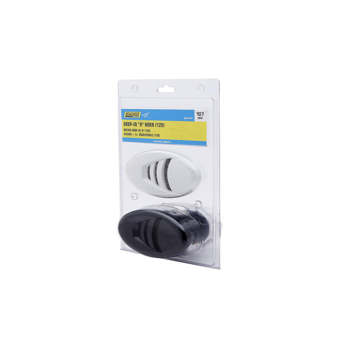 Seachoice 14611 Drop-In Horn With Black and White Grills