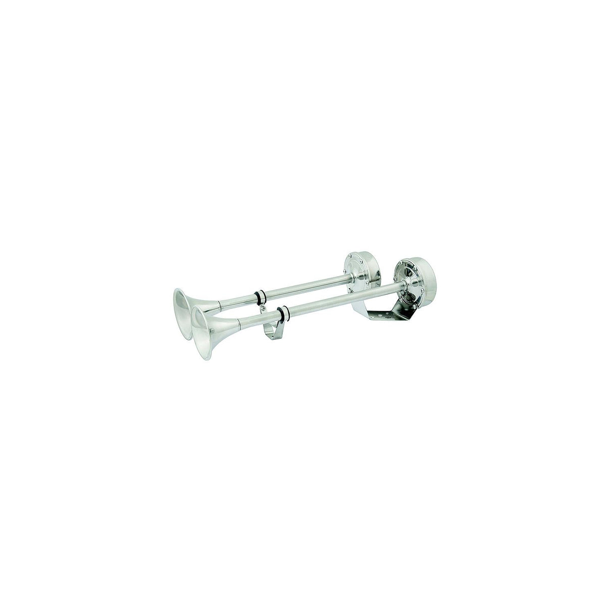 Seachoice 14631 Dual Trumpet Electric Horn, Stainless Steel
