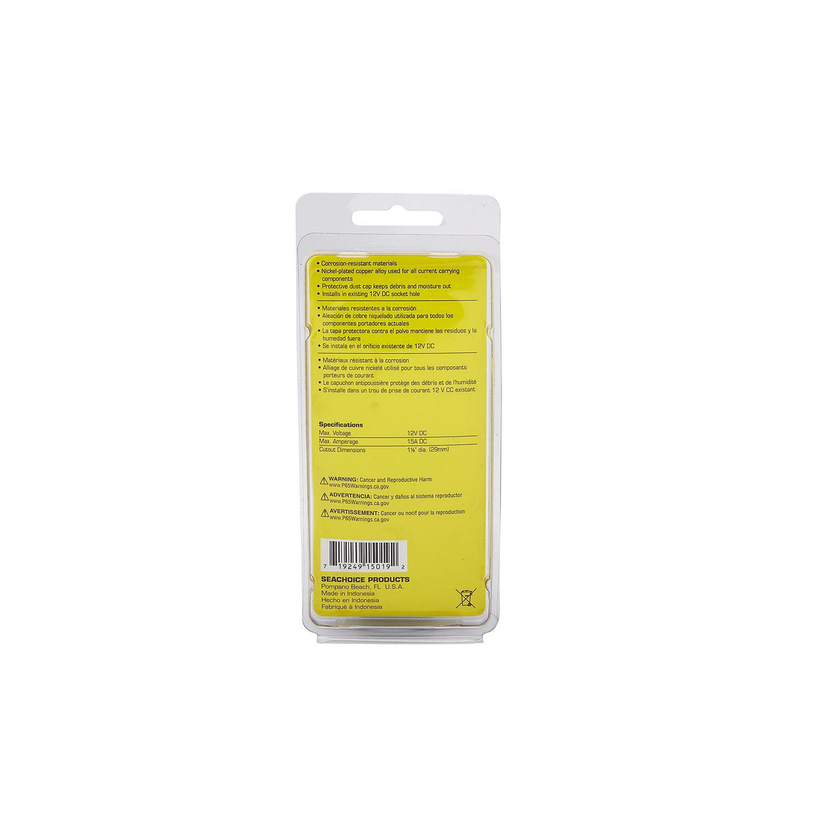 Seachoice 15019 12 Volt DC Plug and Socket