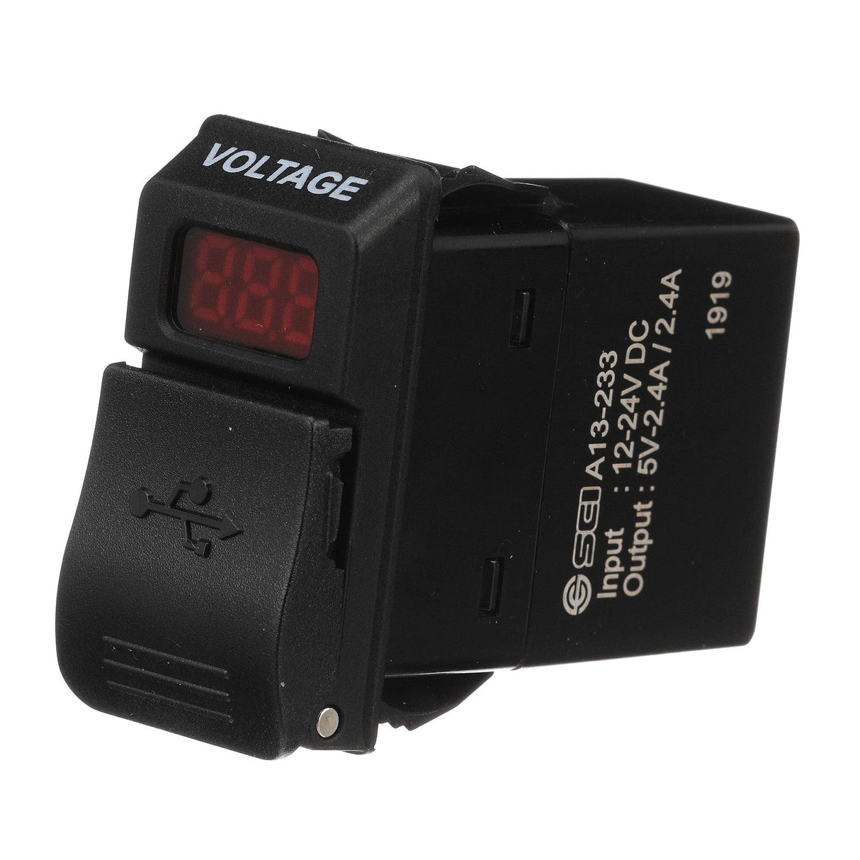 Seachoice 15079 Dual Socket USB with Voltmeter
