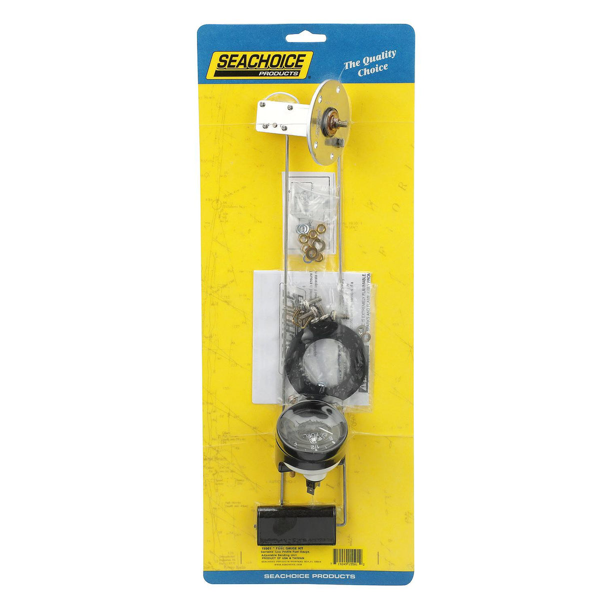 Seachoice 15501 Fuel Gauge Kit