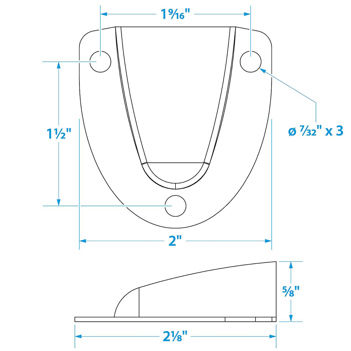 Seachoice 16131 Chrome Plated Brass Clam Shell Ventilator - 2" x 2-3/32" x 19/32"