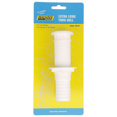 Seachoice Extra Long Plastic Thru-Hull, White
