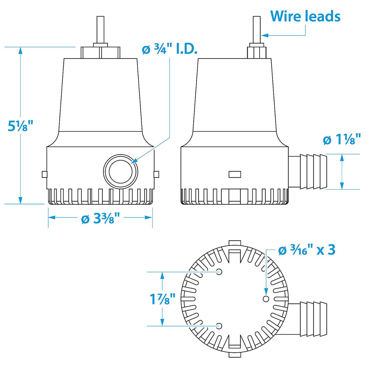 Seachoice 12V Bilge Pump