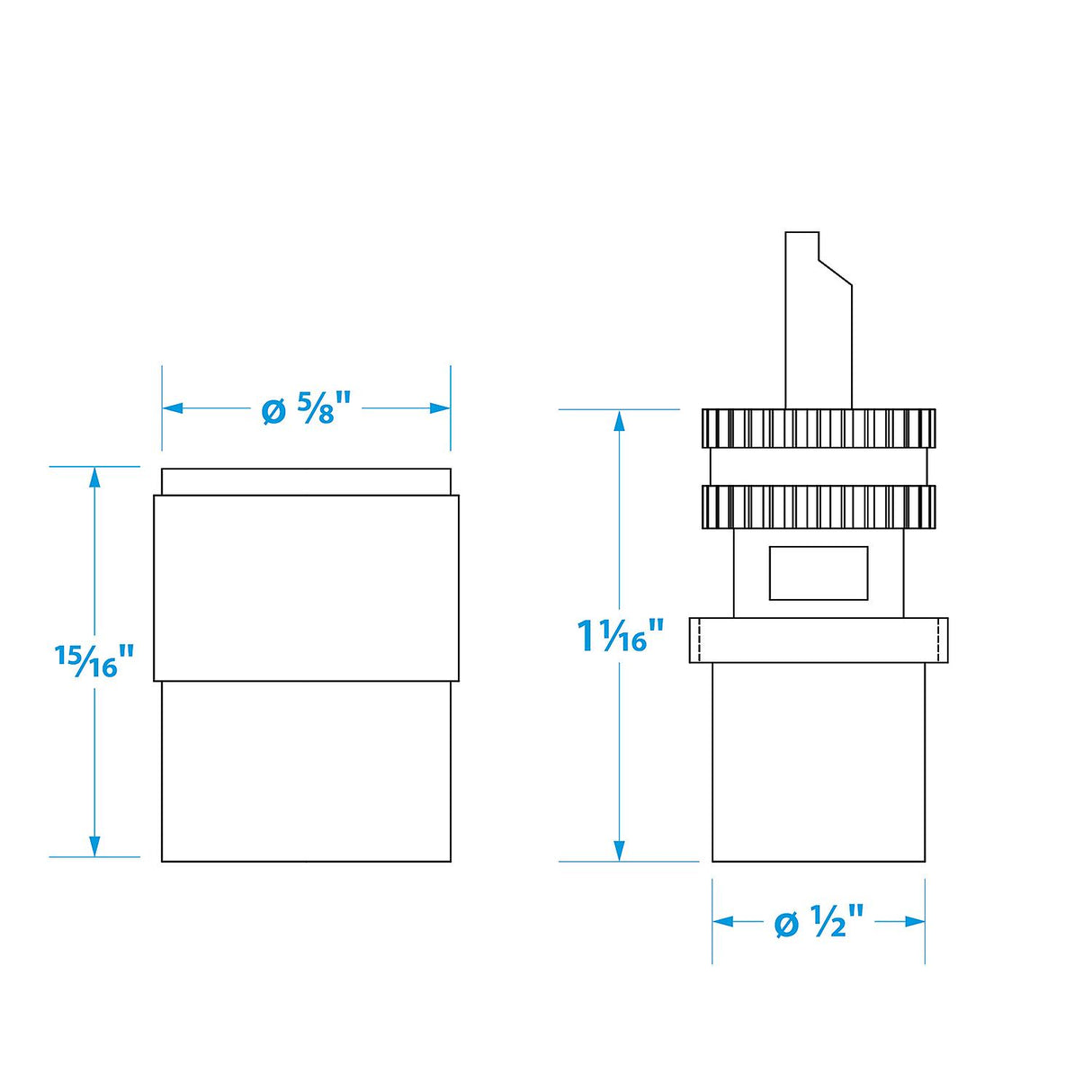 Seachoice 19811 PL259 & UG175 VHF Connector With Adapter