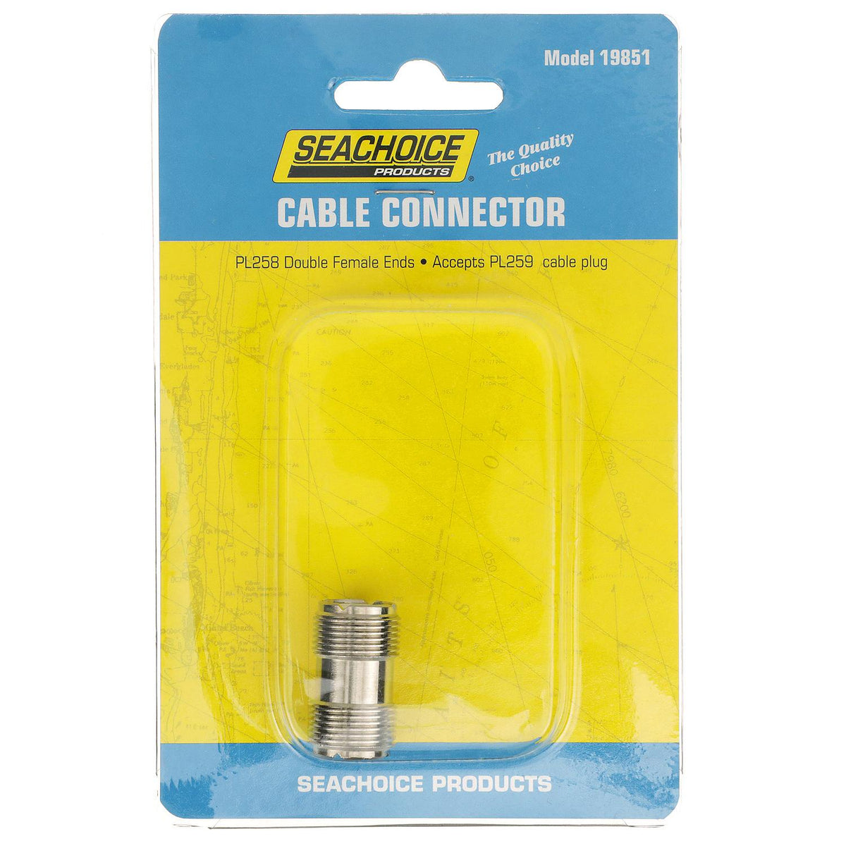 Seachoice 19851 PL258 Female VHF Antenna Double Connector