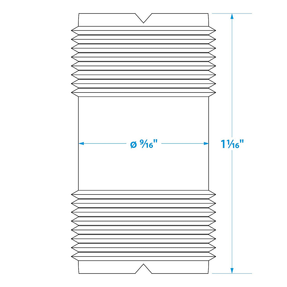 Seachoice 19851 PL258 Female VHF Antenna Double Connector