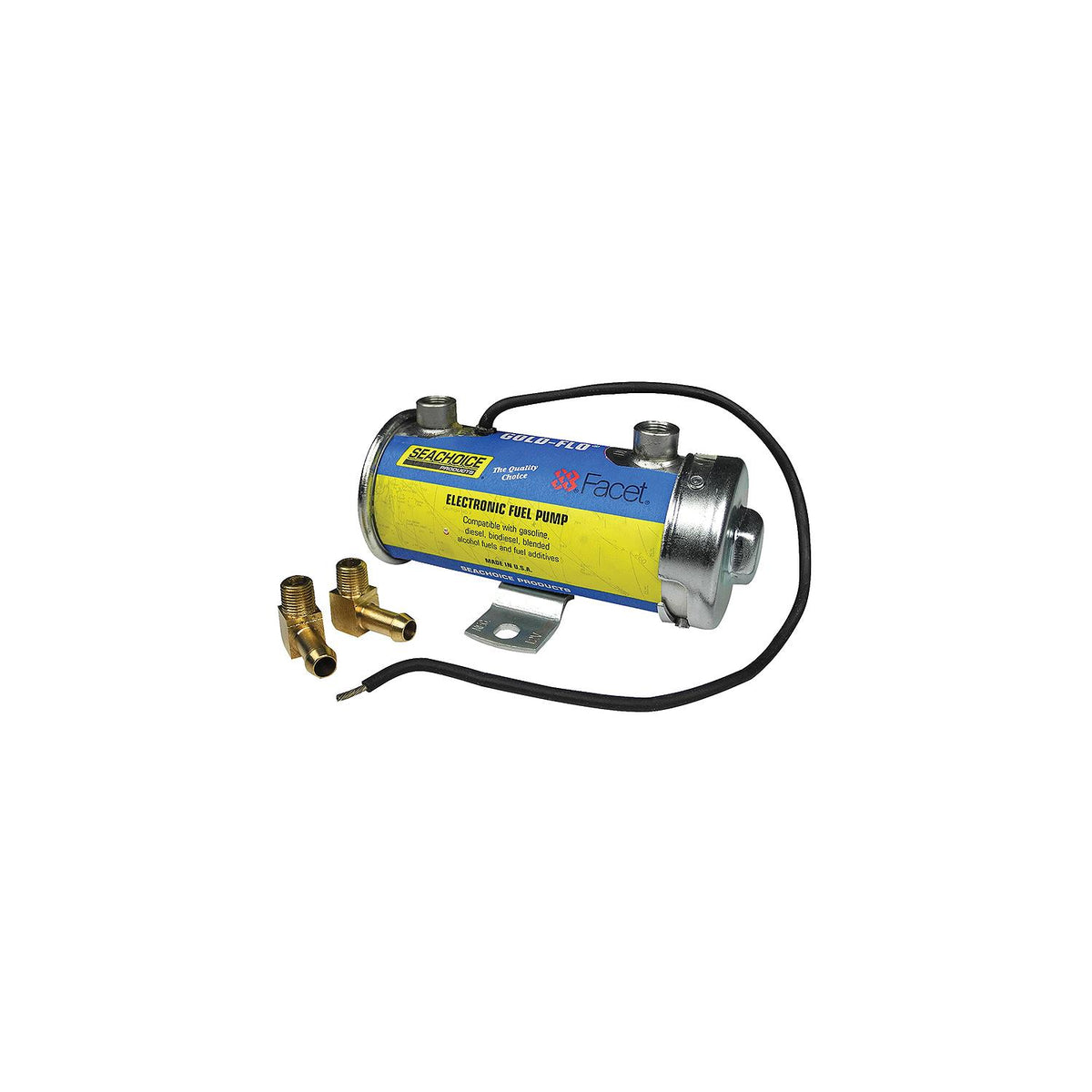 Seachoice 20301 Gold-Flo High Performance Electronic 45 GPH Fuel Pump Kit 8.0-6.5 PSI