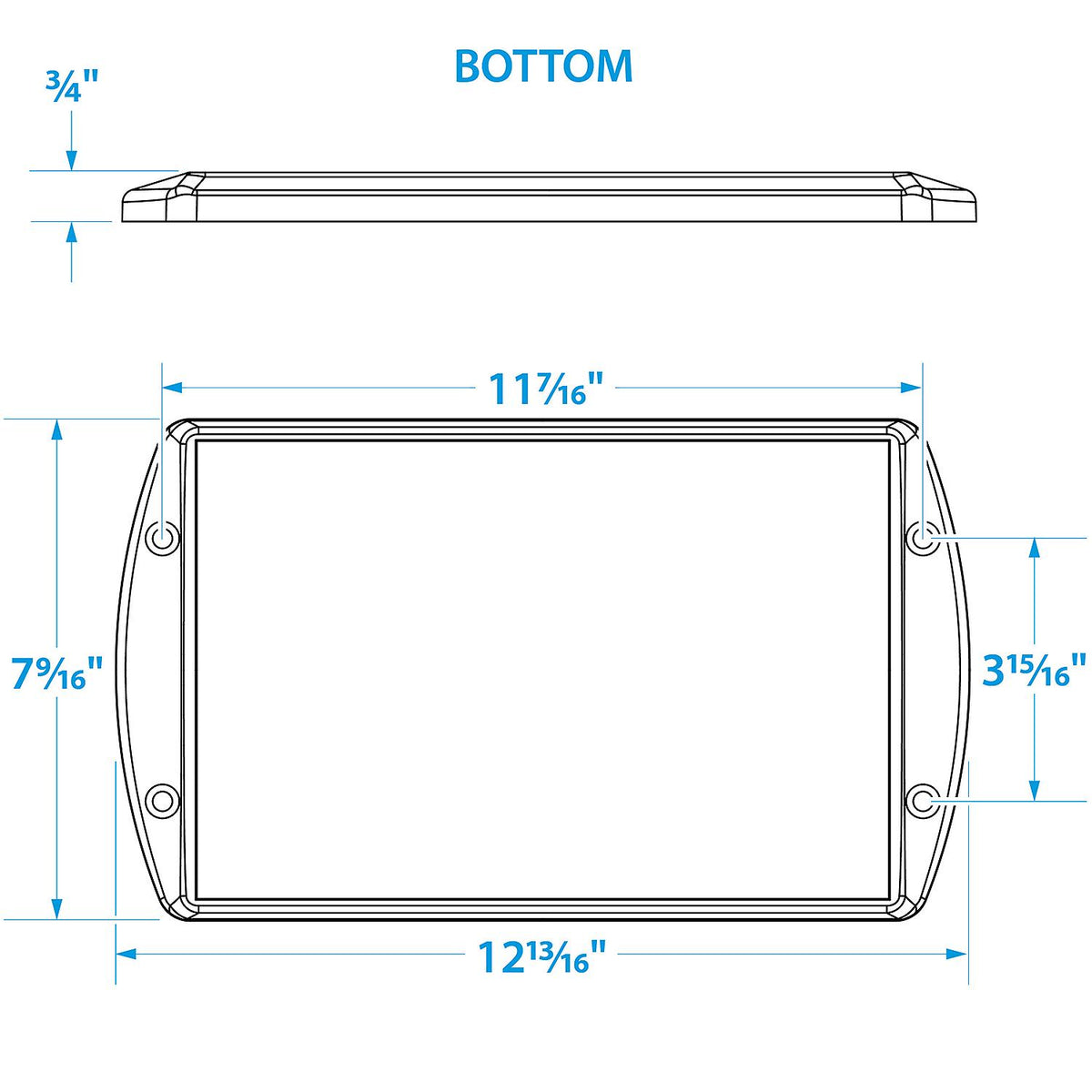 Seachoice Premium Battery Tray With Stainless Steel Hold Down Rods