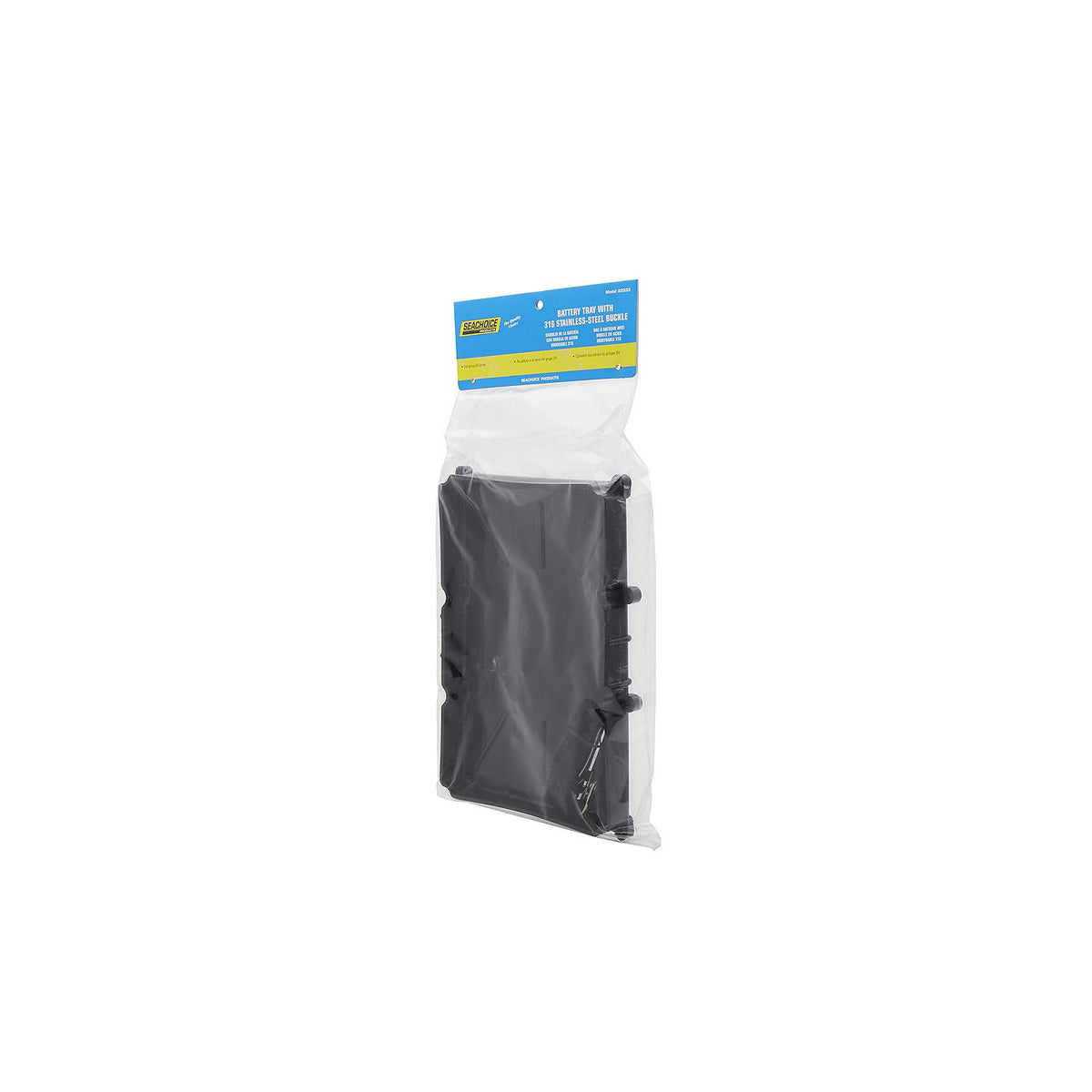 Seachoice 22033 Battery Tray w/Strap & Stainless-Steel Buckle, 24/cs