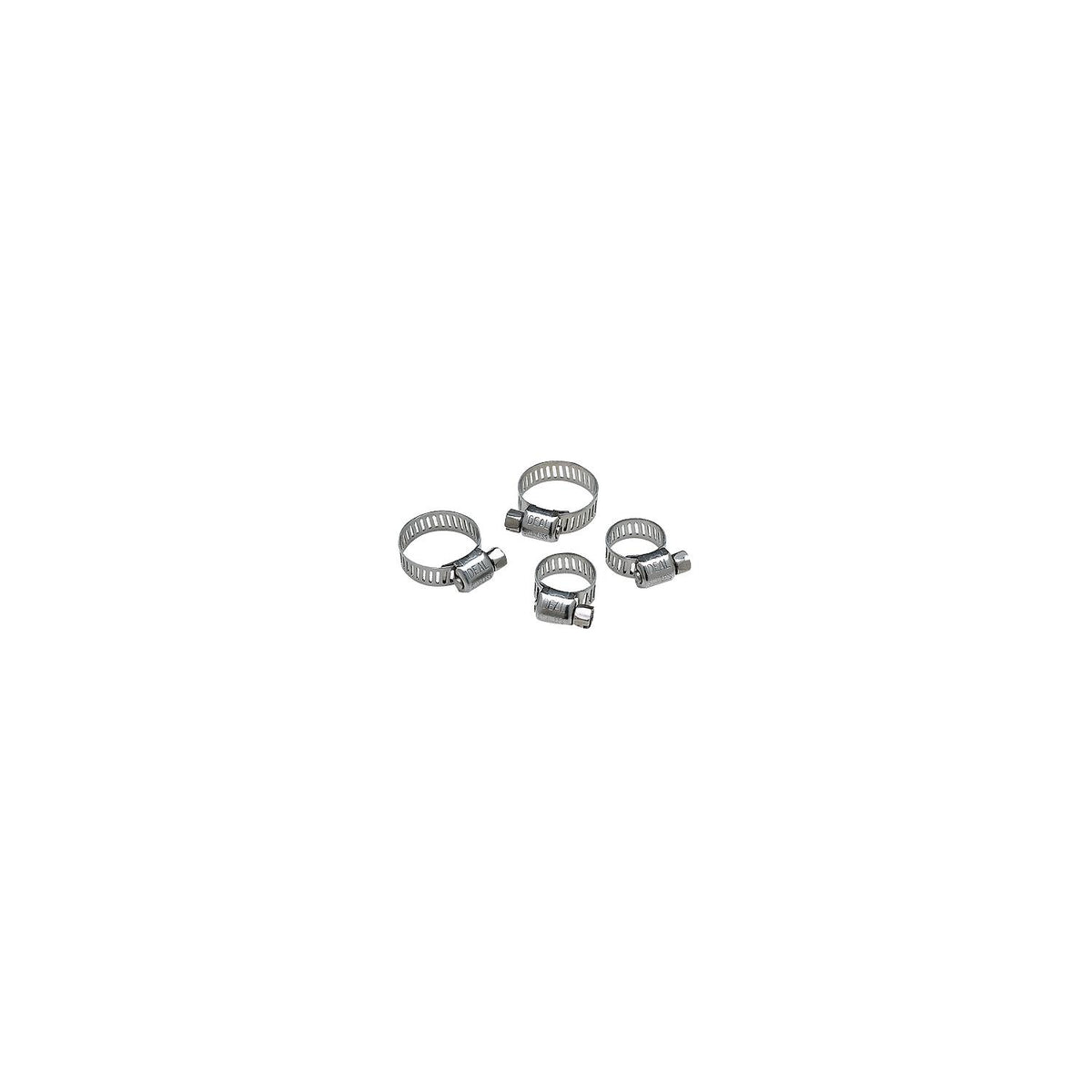 Seachoice Stainless Steel Hose Clamp Set (Includes 2 each of 7/32-5/8″ and 7/16-25/32″)